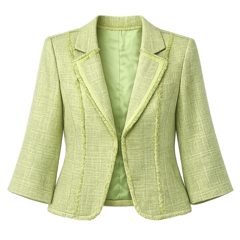 Vintage Old Money Tweed Blazer Womens Medium Quiet Luxury Classic Springcore